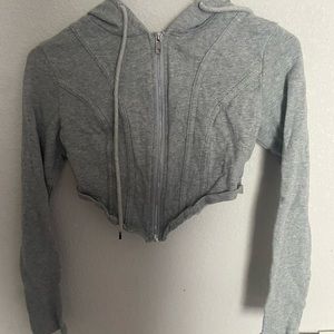 Shein Cropped Zip Up Jacket